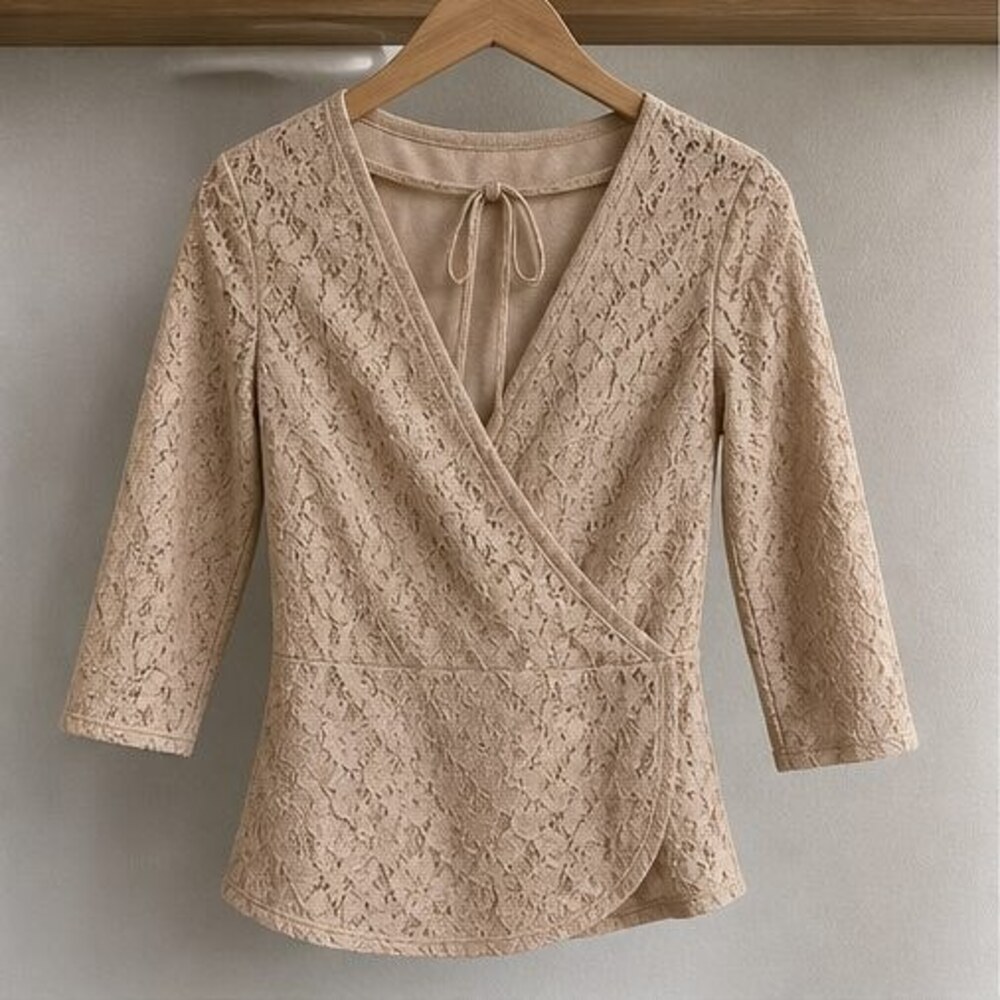 Sand Ruffle Blouse - Picture 1 of 6